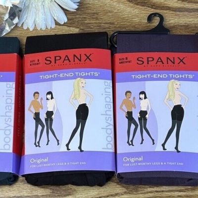 4 x Spanx Original Tight-End Tights Size B Black Body Shaping Various Colors